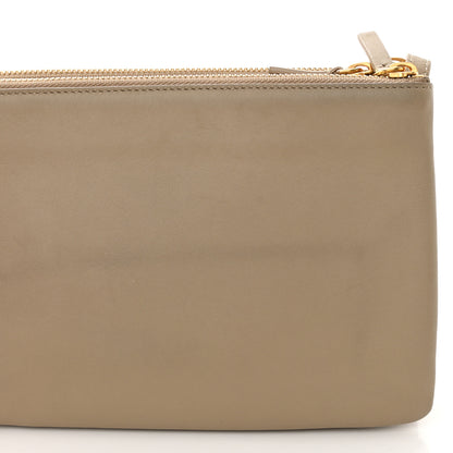 Celine Lambskin Small Trio Crossbody Bag Beige 16 of 16