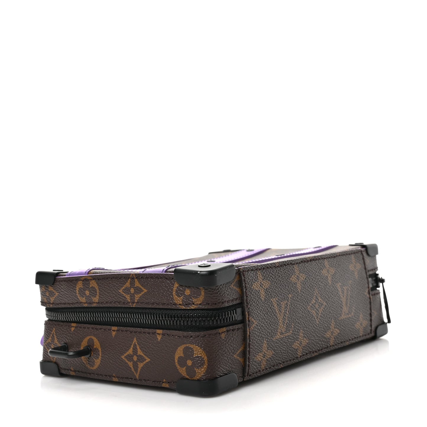 Monogram Macassar Handle Soft Trunk Purple