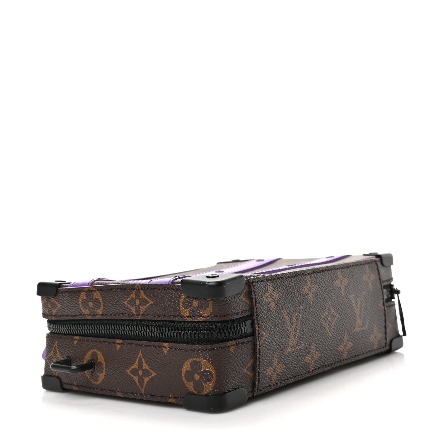 Louis Vuitton Monogram Macassar Handle Soft Trunk Purple 4 of 8