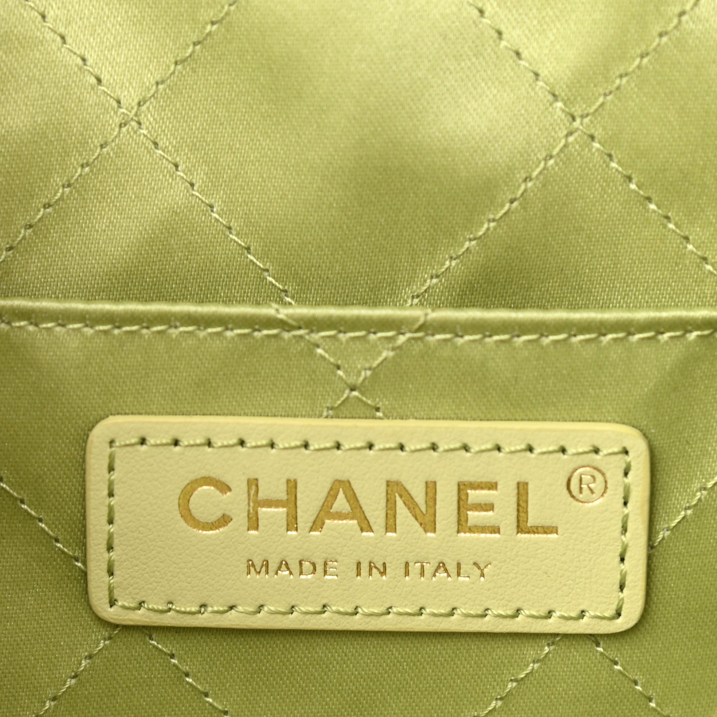 Lambskin Quilted Diamond Clutch With Chain Light Green