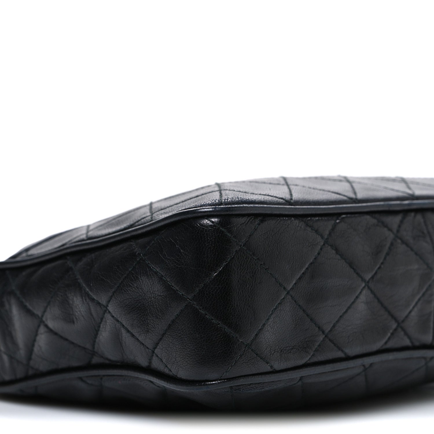 Chanel Lambskin Quilted CC Tassel Camera Case Black 12 of 13