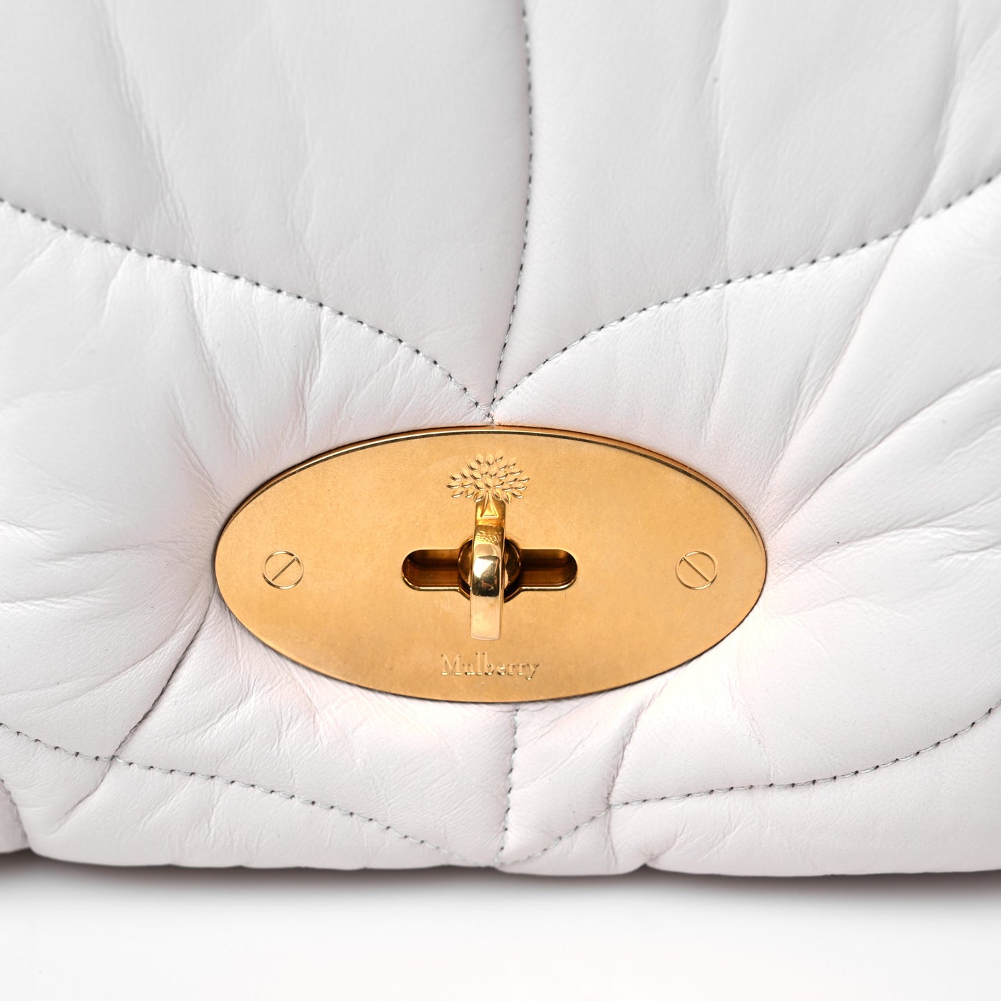 Nappa Pillow Quilted Little Softie Bag White