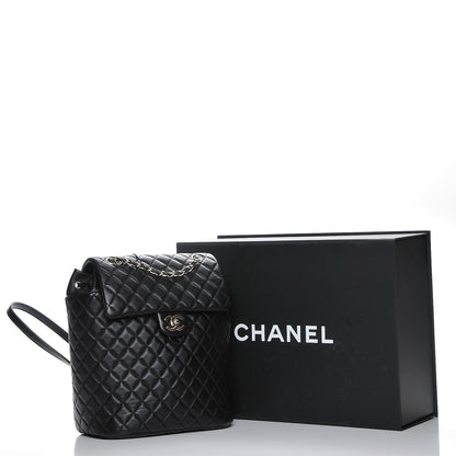 Chanel Lambskin Quilted Large Urban Spirit Backpack Black 8 of 8