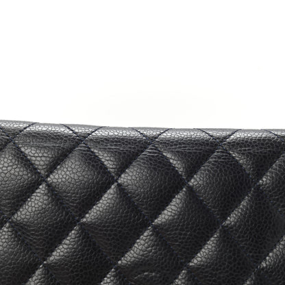 Chanel Caviar Quilted Large Flap Wallet Black 10 of 11