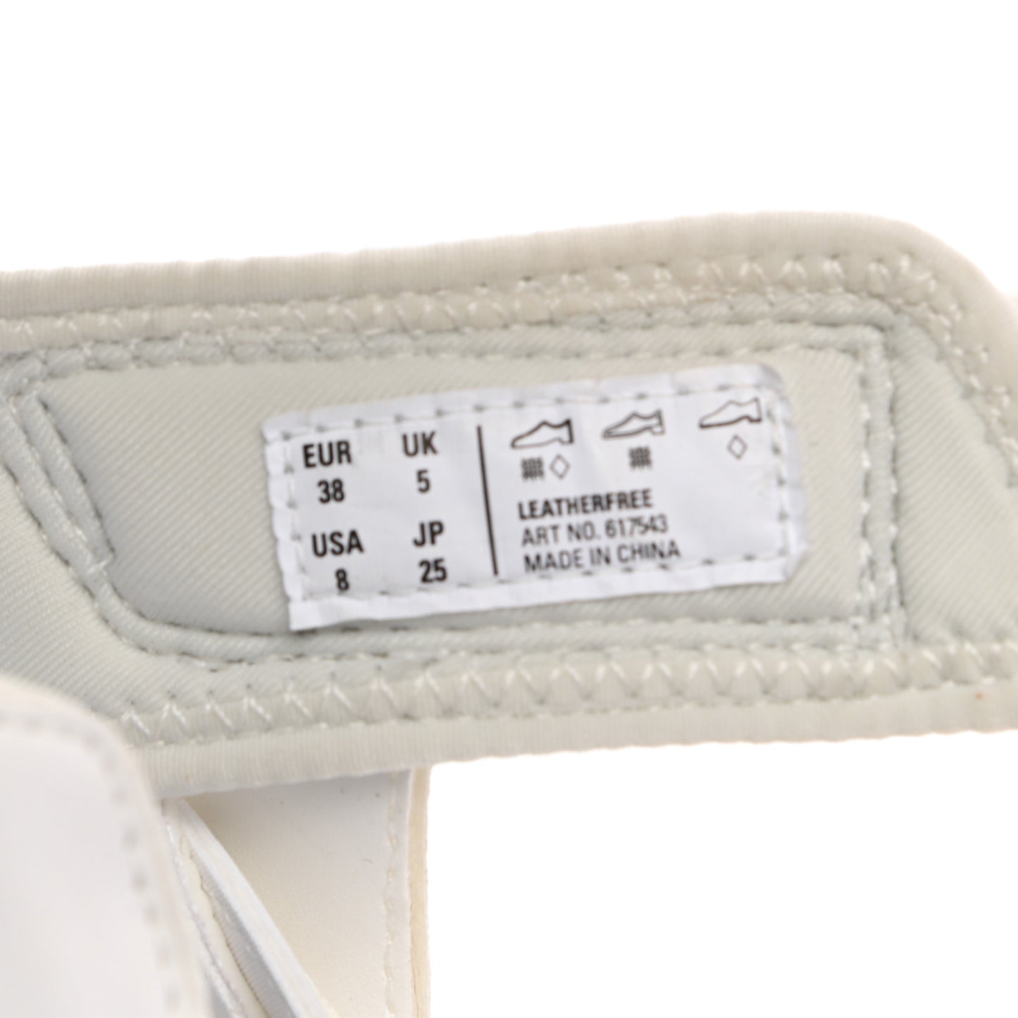 Neoprene Rubber Womens Track Sandals 38 White