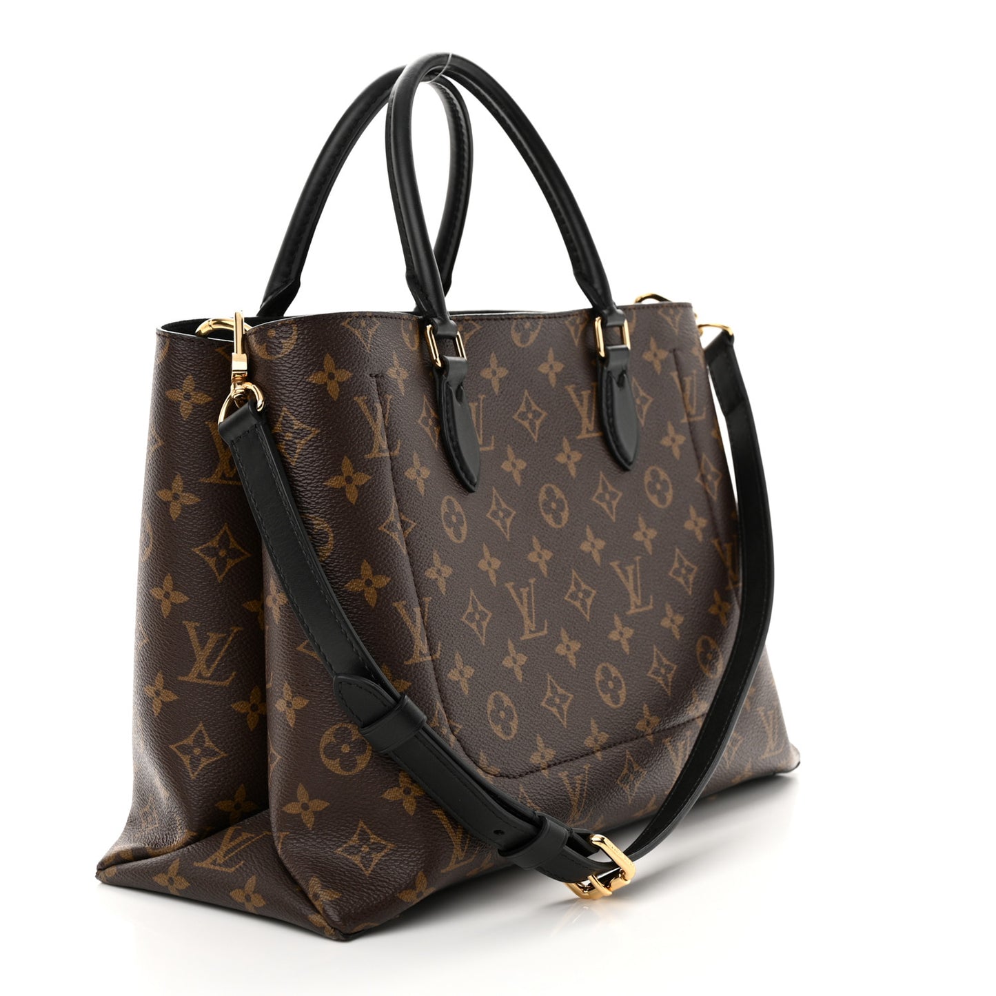 Monogram Flower Tote Black
