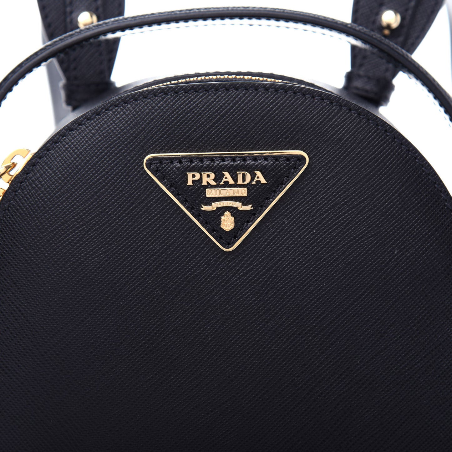 Saffiano Lux Mini Odette Backpack Black