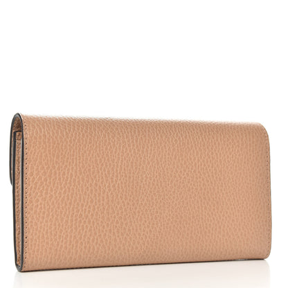 Gucci Dollar Calfskin Interlocking G Continental Wallet Camelia 3 of 7