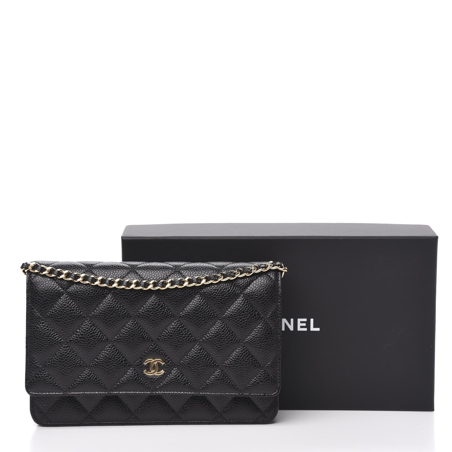 Chanel Caviar Quilted Wallet On Chain WOC Black 11 of 11