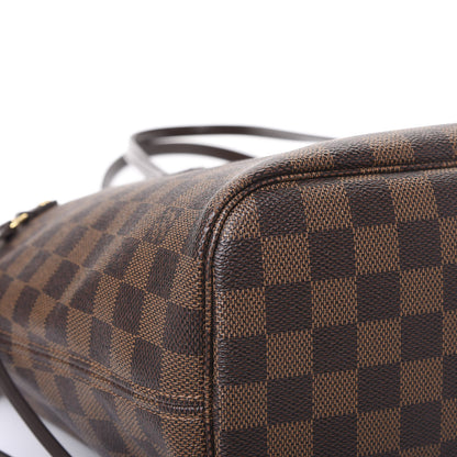 Louis Vuitton Damier Ebene Neo Neverfull MM Rose Ballerine 10 of 11