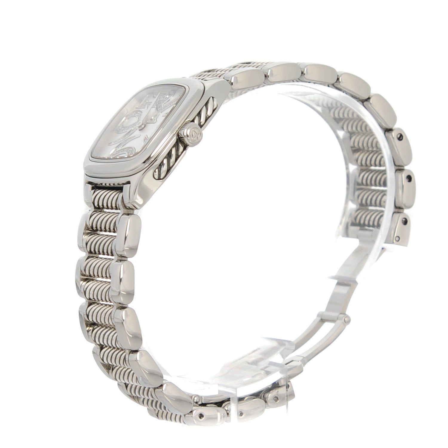 David Yurman Stainless Steel Diamond Dial 25mm Thoroughbred Quartz Watch 3 of 9
