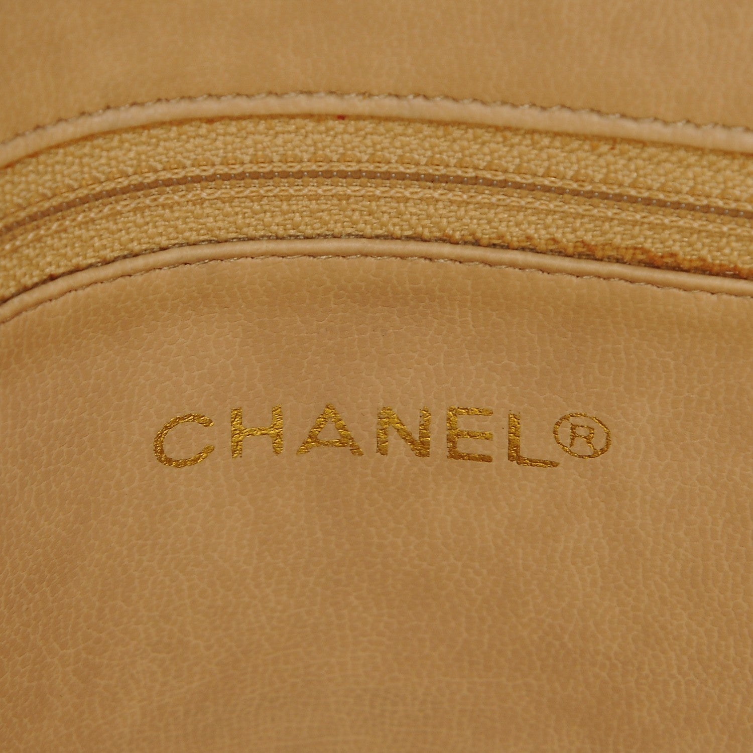 Chanel Lambskin Quilted Shoulder Bag Beige 6 of 11