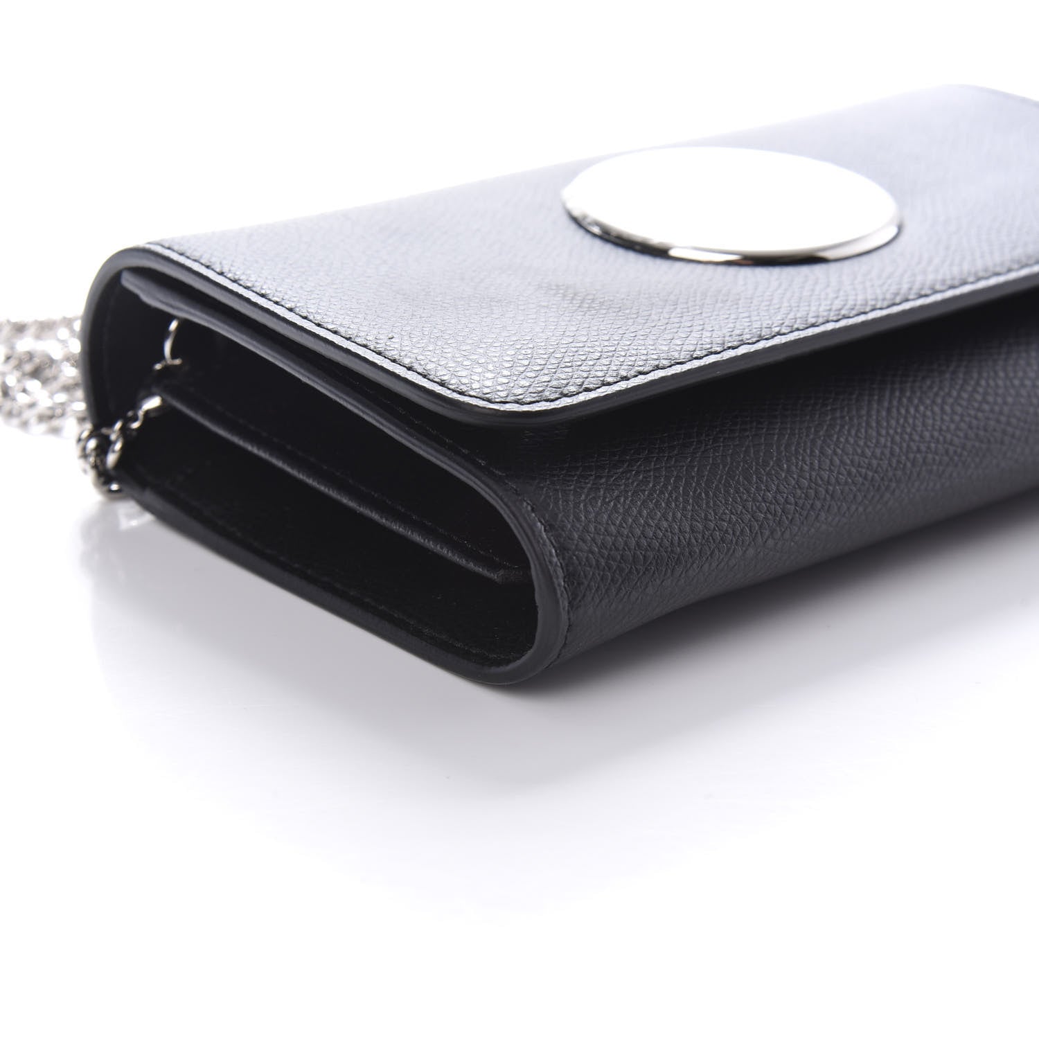 Fendi Vitello Cruise F is Fendi Wallet on Chain Black 8 of 10