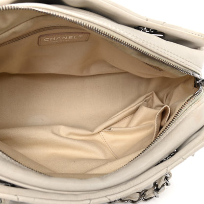 Chanel Calfskin Small Diamond Stitch Tote White 4 of 6