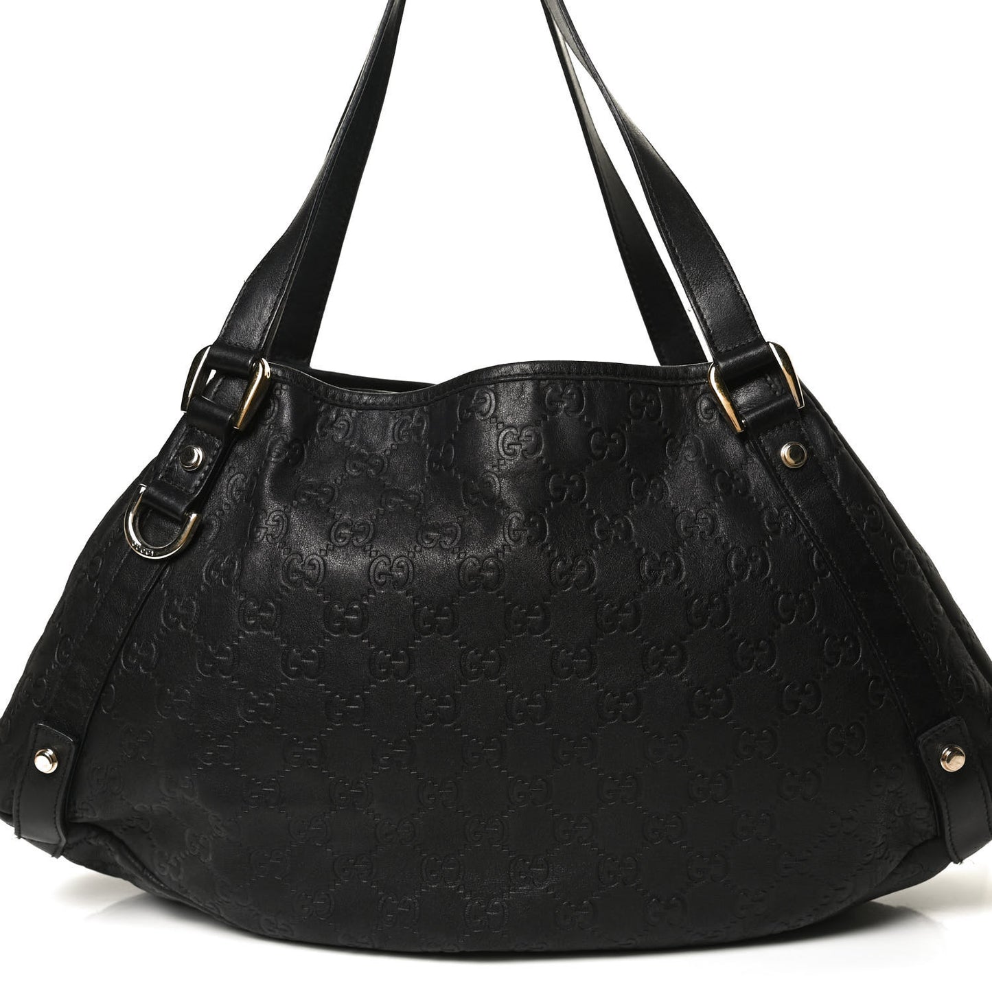 Guccissima Medium Abbey Shoulder Bag Black