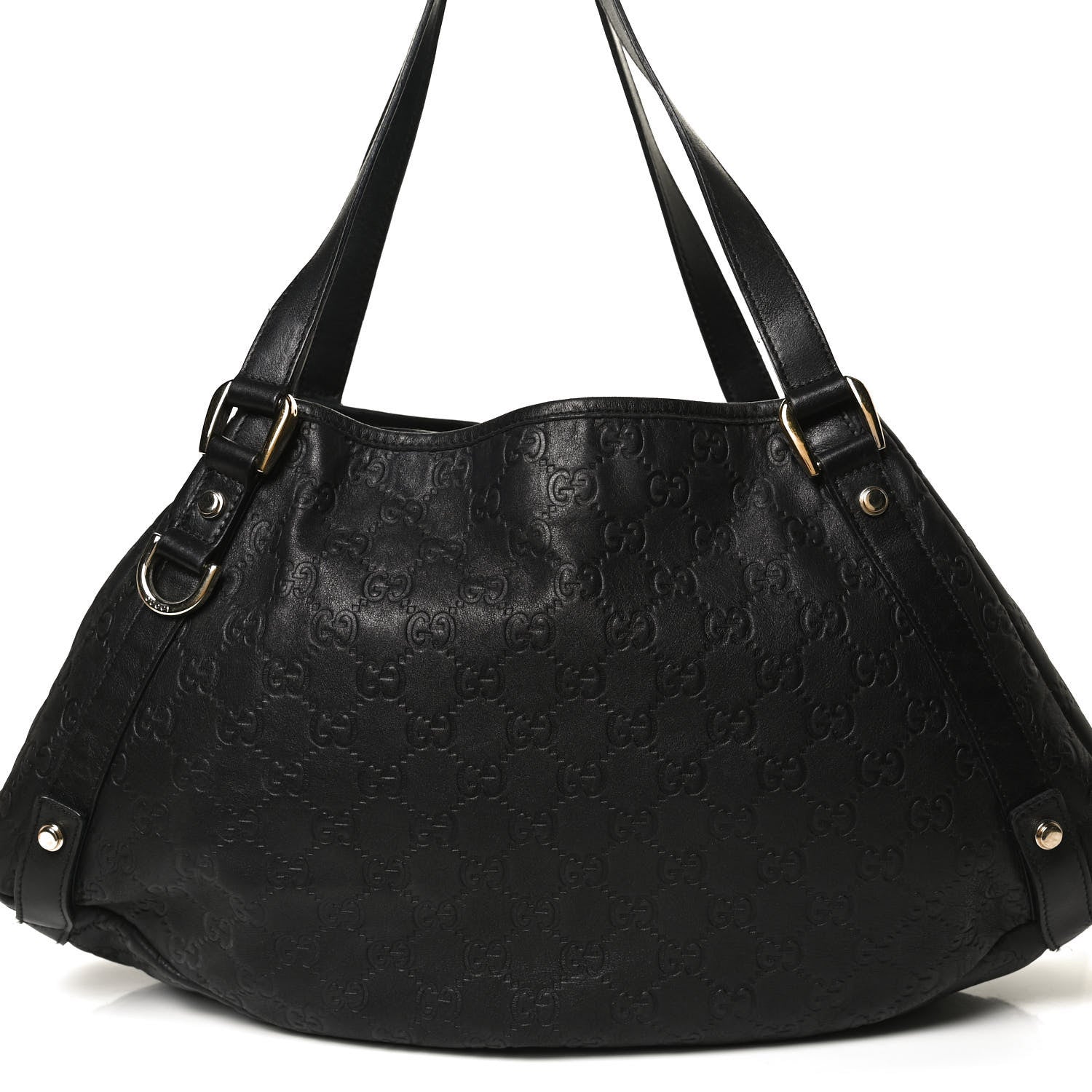 Gucci Guccissima Medium Abbey Shoulder Bag Black 10 of 12