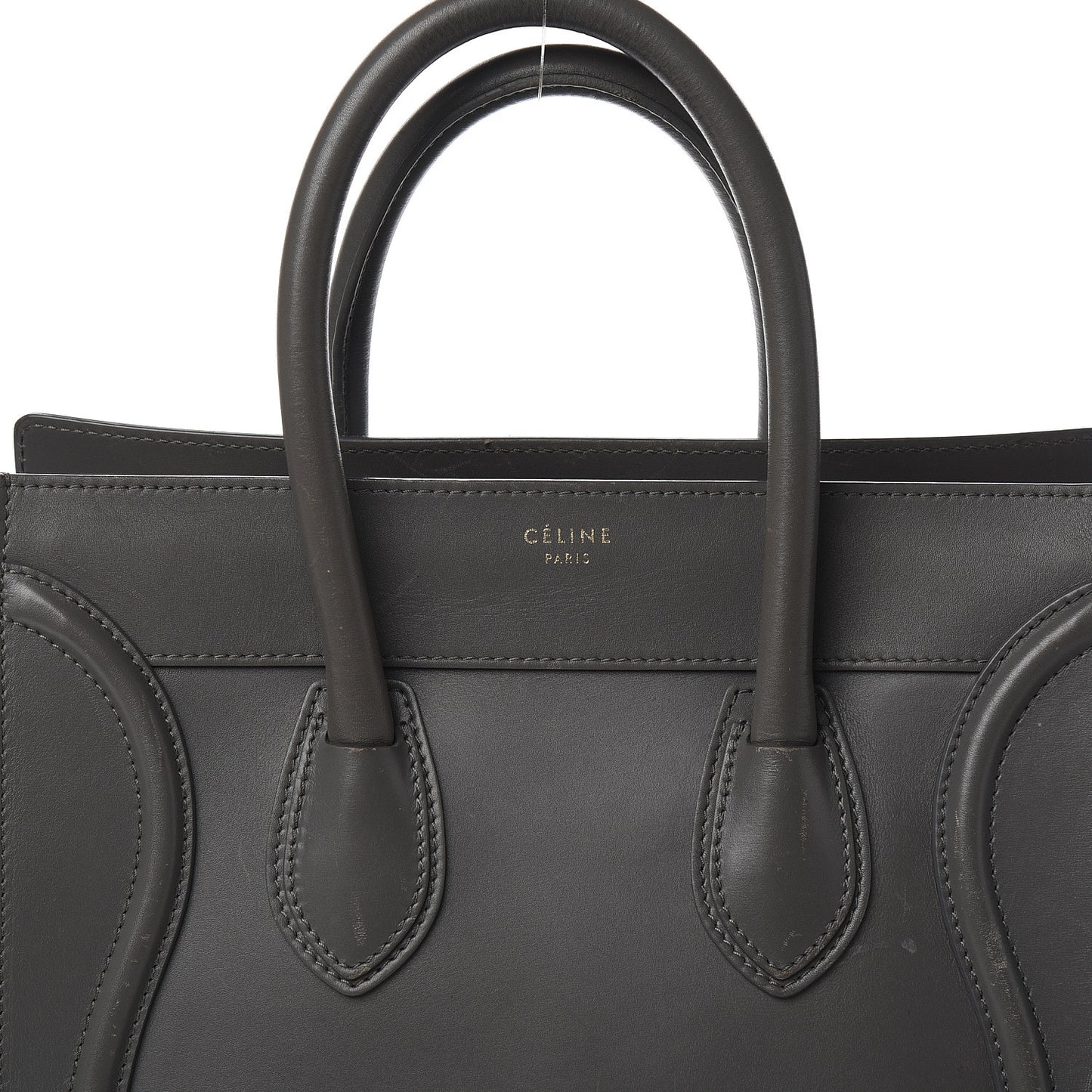 Smooth Calfskin Mini Luggage Smoke