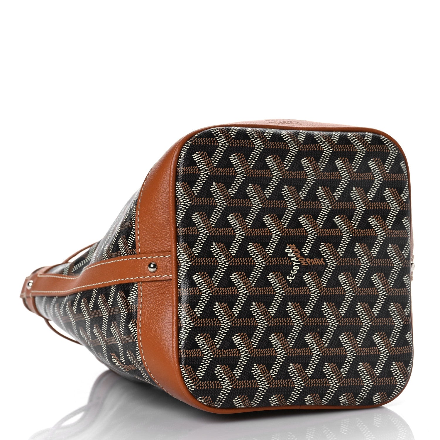 Goyard Goyardine Petit Flot Bucket Bag PM Black Gold 4 of 8