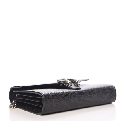 Gucci Calfskin Mini Dionysus Chain Wallet Black 4 of 10