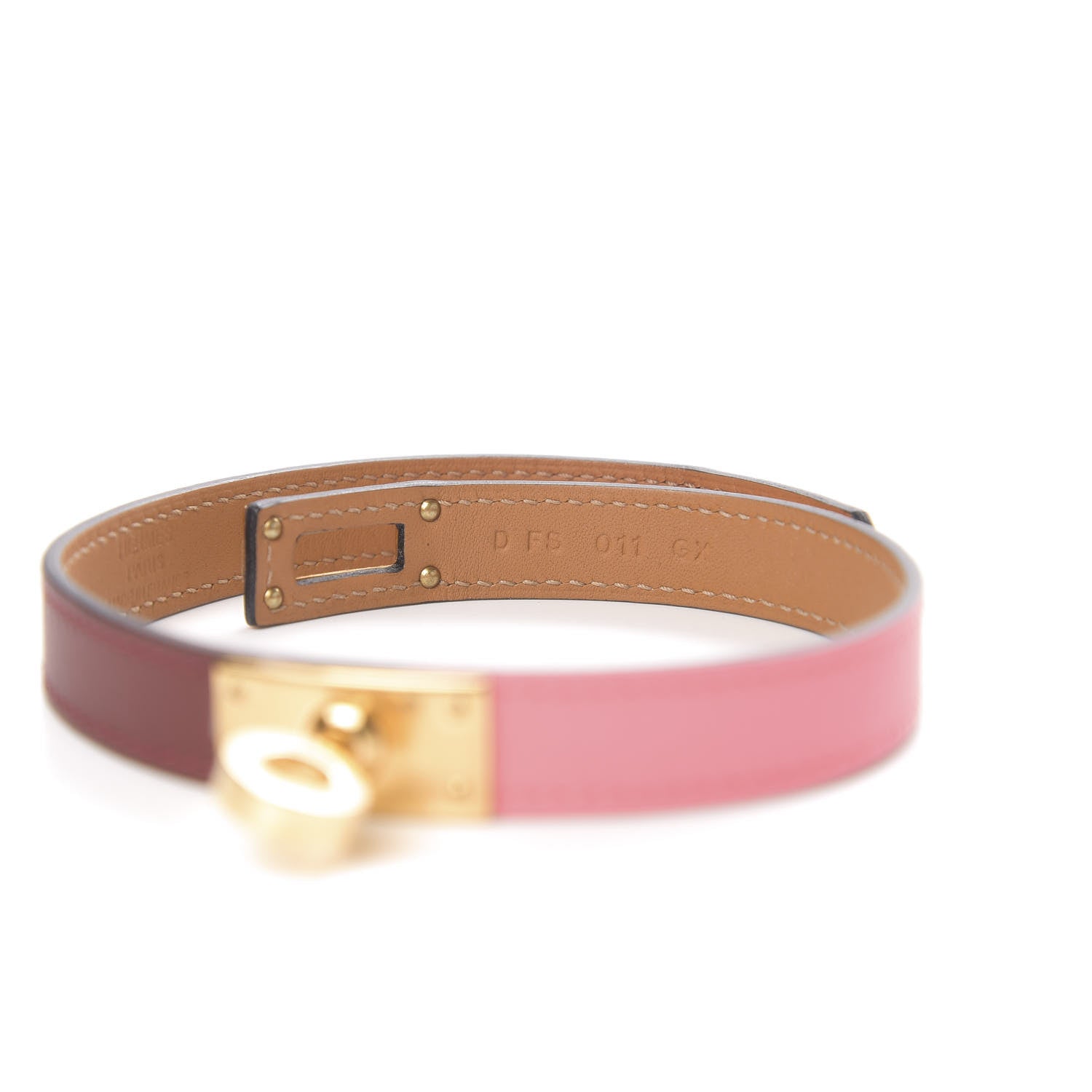 Hermes Swift Kelly Double Tour Bracelet T2 Rouge H Rose D'ete 7 of 9