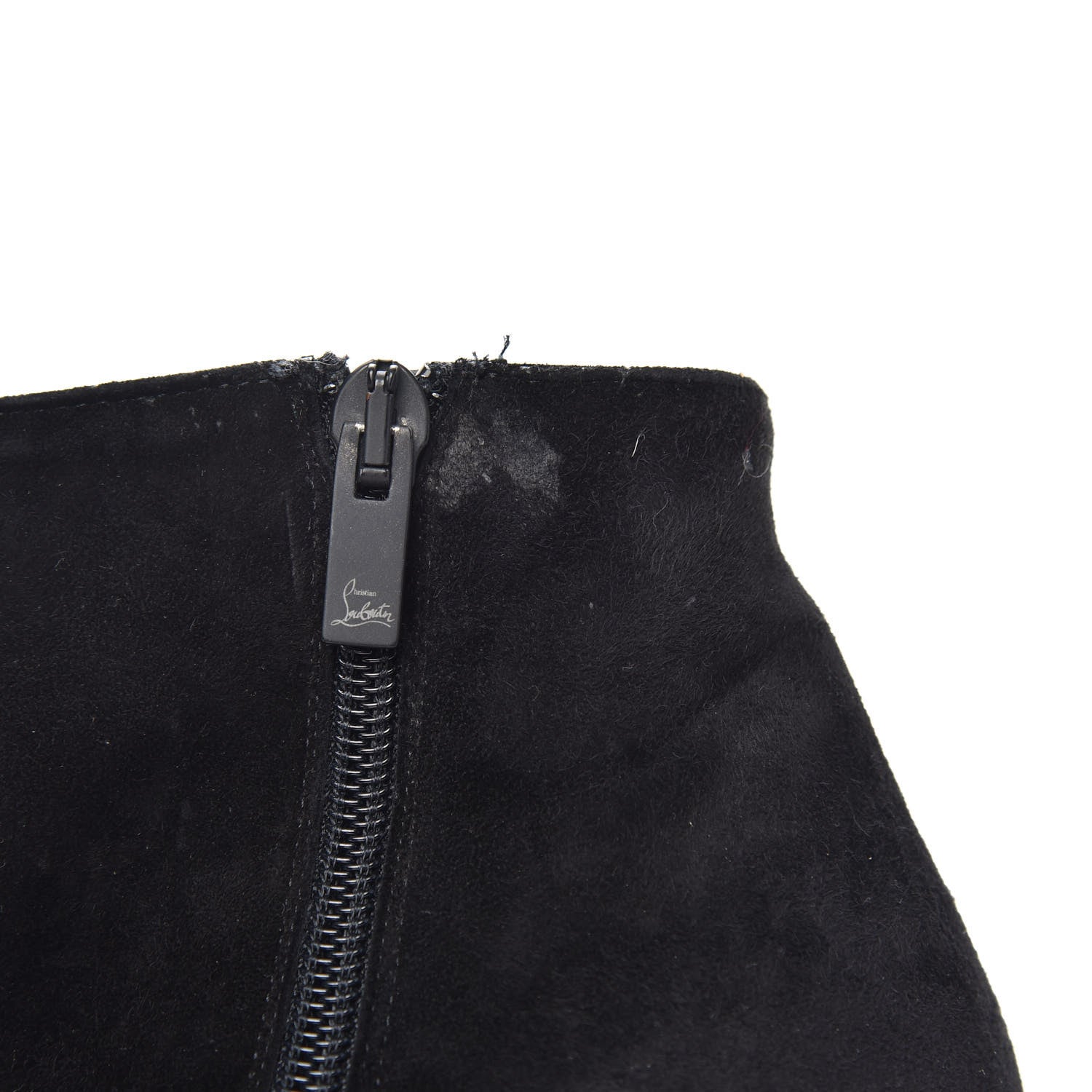 Christian Louboutin Veau Velours Eloise Booty 100 Ankle Boots 38.5 Black 9 of 9