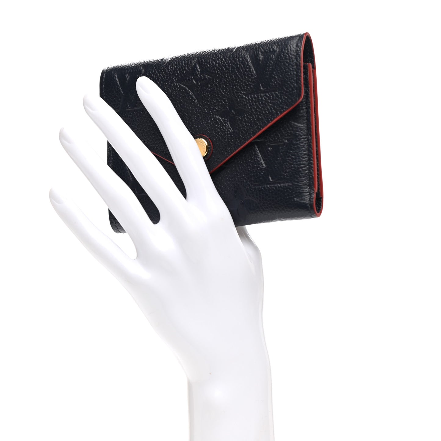 Empreinte Victorine Wallet Marine Rouge