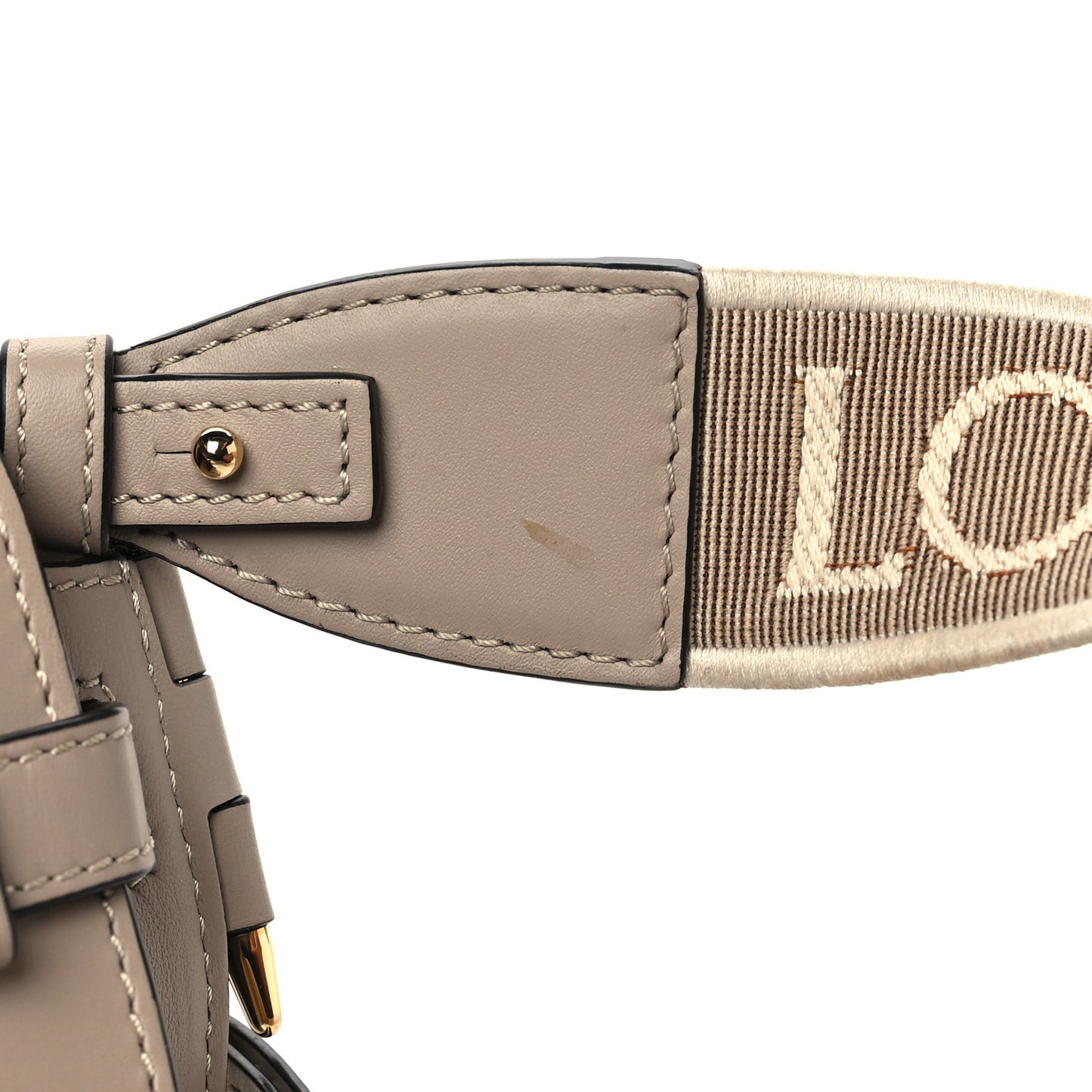 Calfskin Jacquard Mini Gate Dual Bag Sand