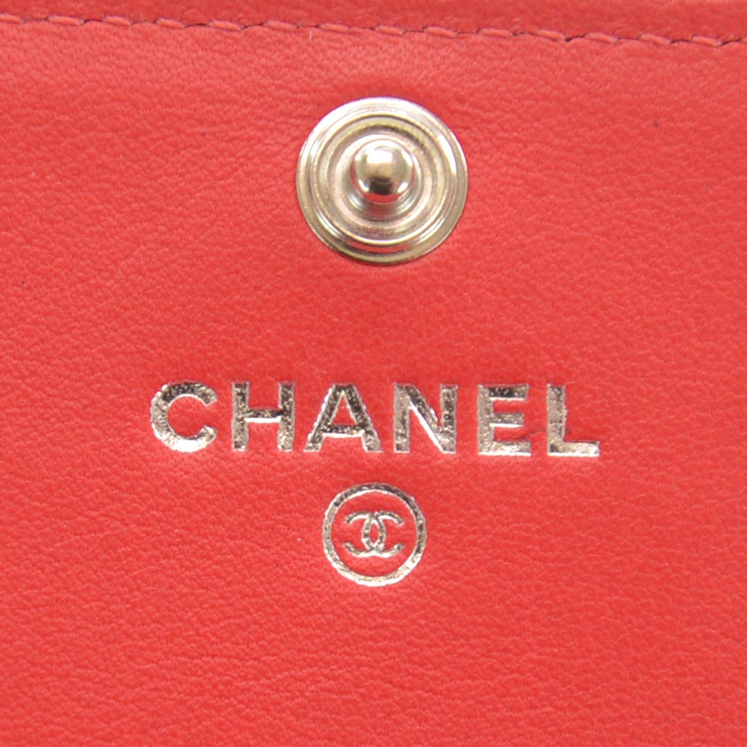 Chanel Caviar CC Large Flap Wallet Red 6 of 8