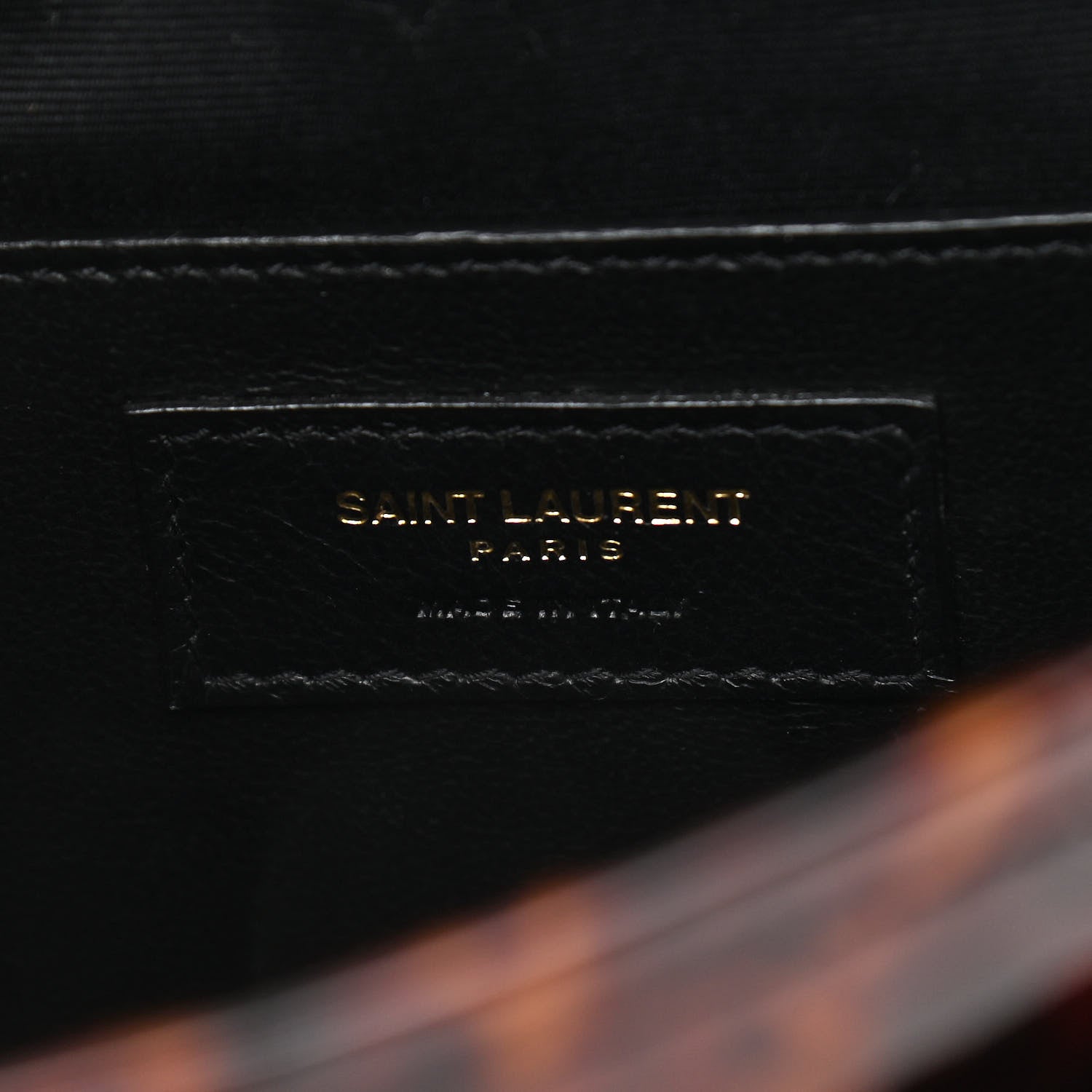 Saint Laurent Patent Monogram Baby Niki Chain Satchel Tortoiseshell 7 of 11