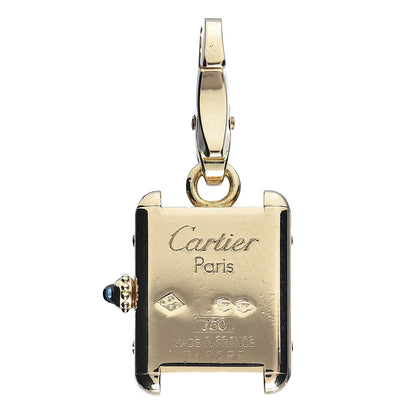 Cartier 18K Yellow Gold Tank Watch Charm Pendant 3 of 3