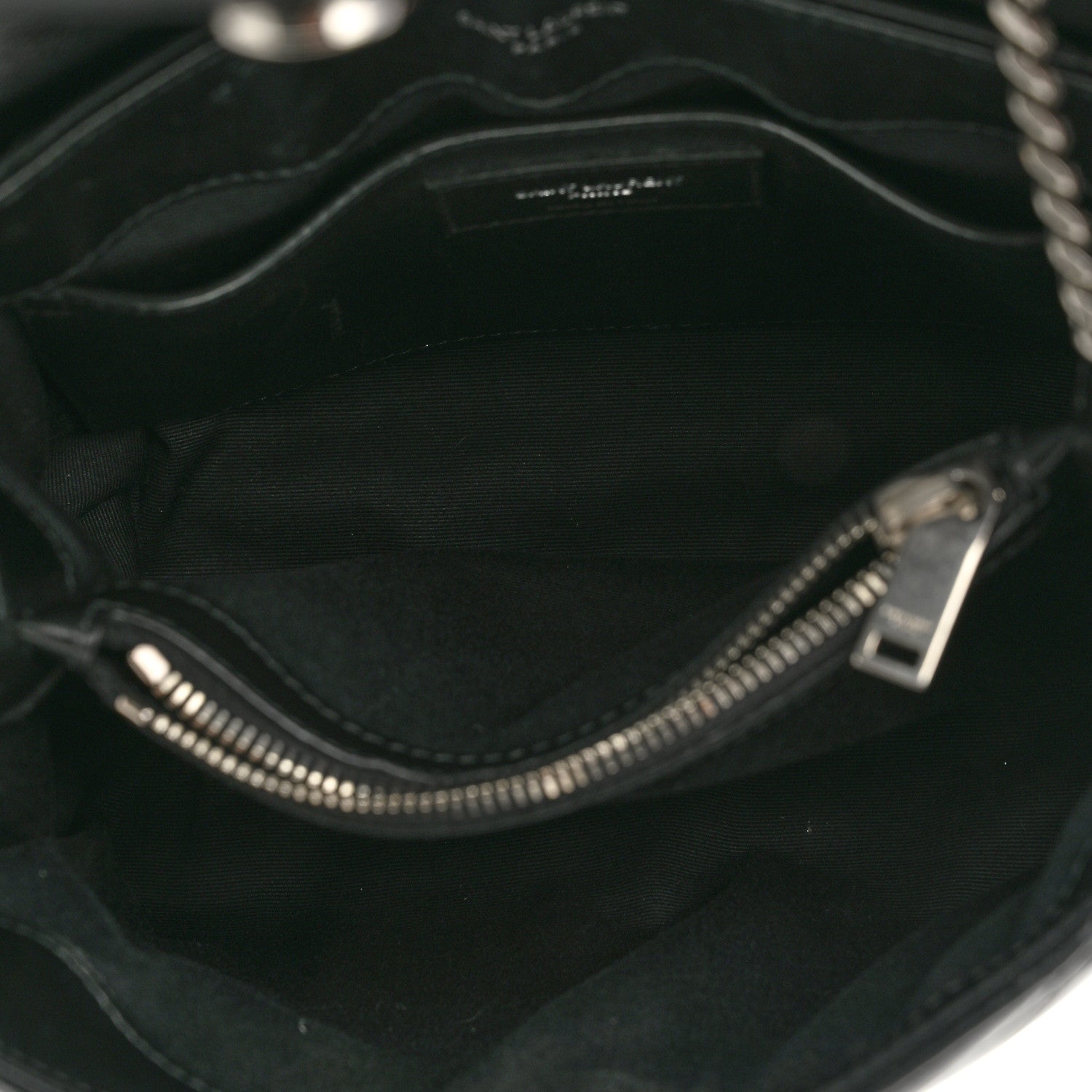 Saint Laurent Calfskin Y Quilted Monogram Small Loulou Chain Satchel Black 5 of 10