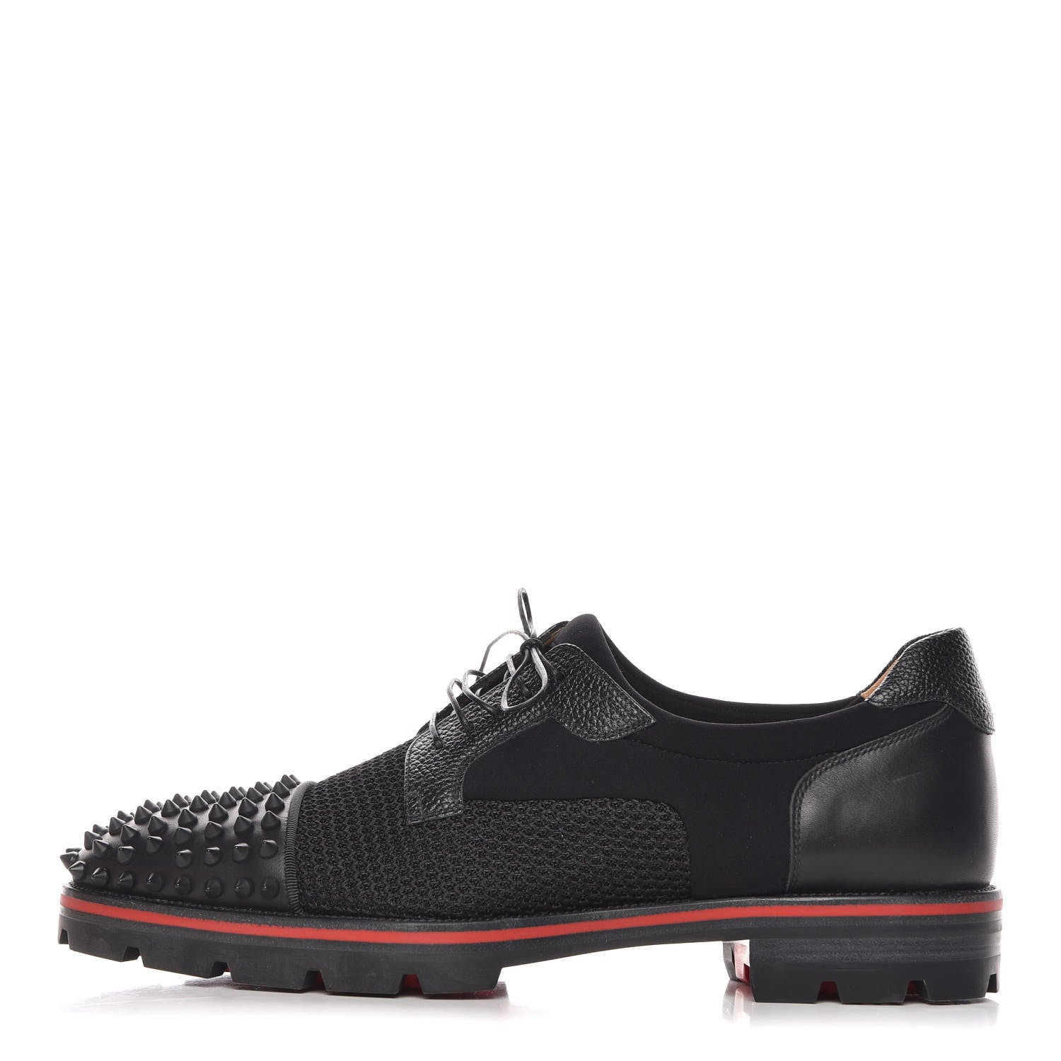Christian Louboutin Calfskin Rete Net Neo Mens Luis Flat 42.5 Black 1 of 10