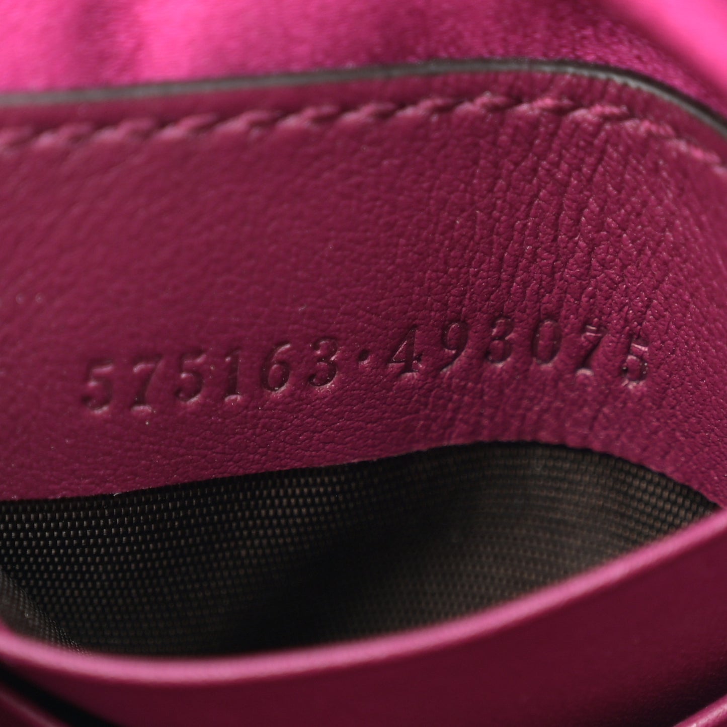 Velvet Matelasse Mini GG Marmont 2.0 Bucket Bag Fuchsia Violet Cyclamen