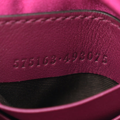 Gucci Velvet Matelasse Mini GG Marmont 2.0 Bucket Bag Fuchsia Violet Cyclamen 7 of 11