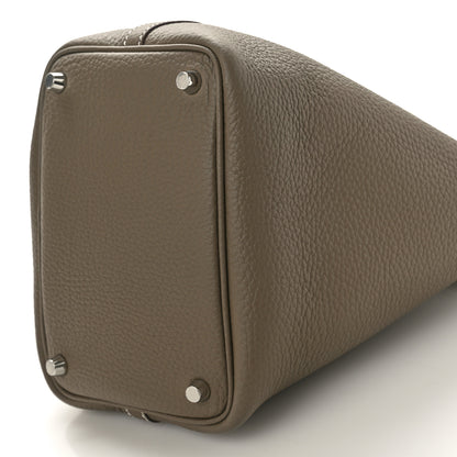 Hermes Taurillon Clemence Picotin Lock 18 PM Etoupe 9 of 10