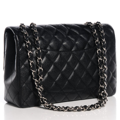 Chanel Caviar Jumbo Single Flap Black 3 of 8