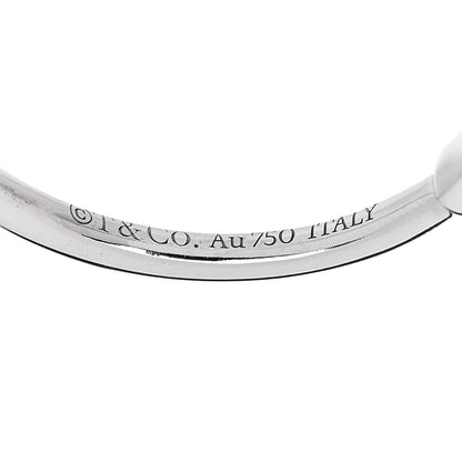 Tiffany 18K White Gold Diamond T Wire Ring 56 7.5 4 of 4