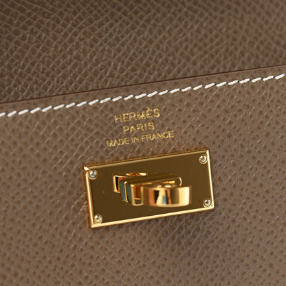 Hermes Epsom Kelly Pocket Compact Wallet Etoupe 6 of 8