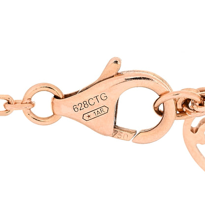 Cartier 18K Pink Gold Diamond SM D'Amour Bracelet 5 of 6