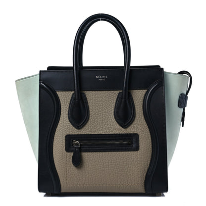 Celine Bullhide Calfskin Nubuck Micro Tri-Color Luggage Beige 1 of 11