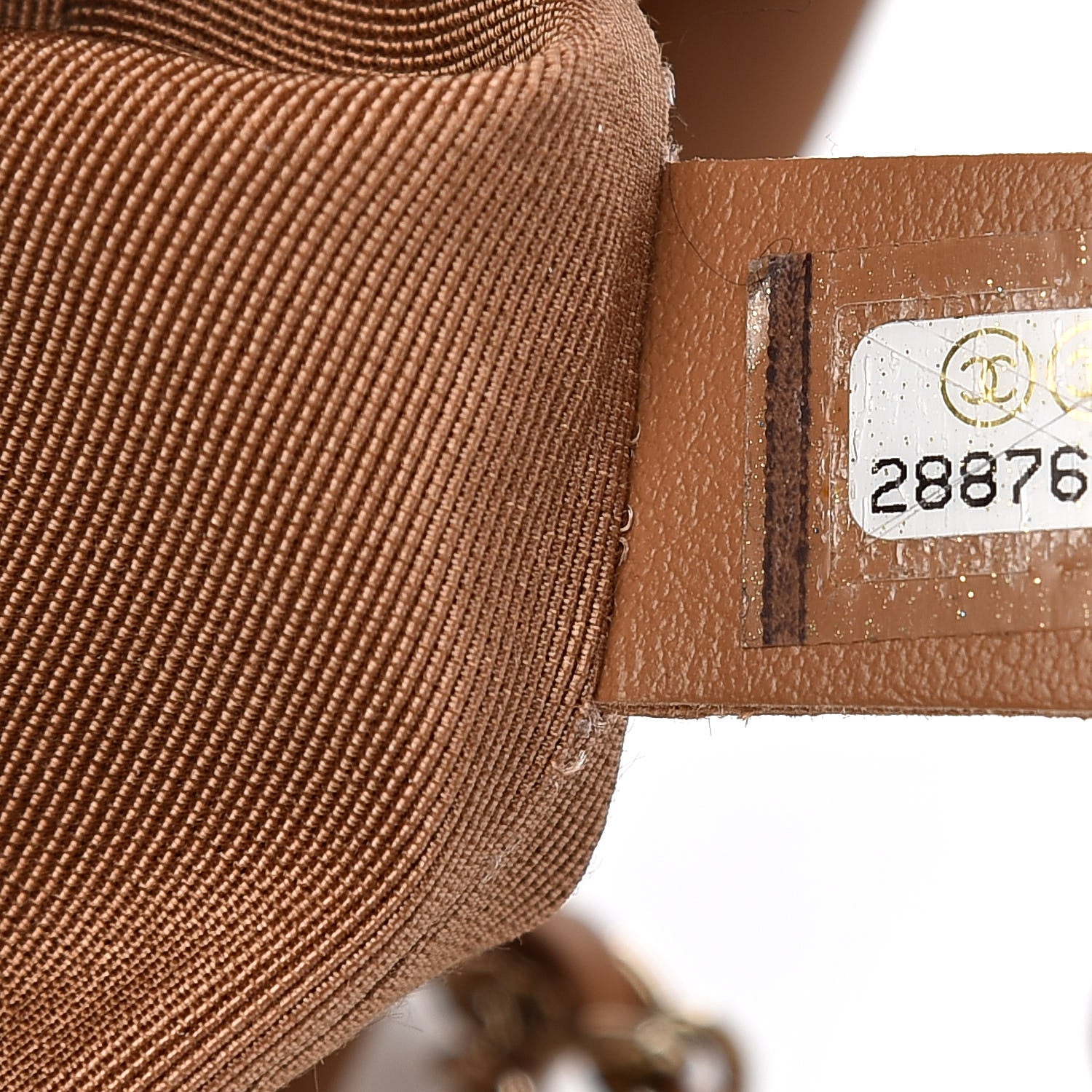 Chanel Calfskin Stitched Chain Bucket Bag Beige 7 of 11