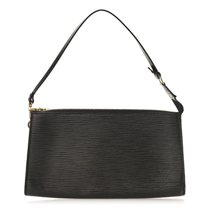 Louis Vuitton Epi Pochette Accessories 24 Black 1 of 8