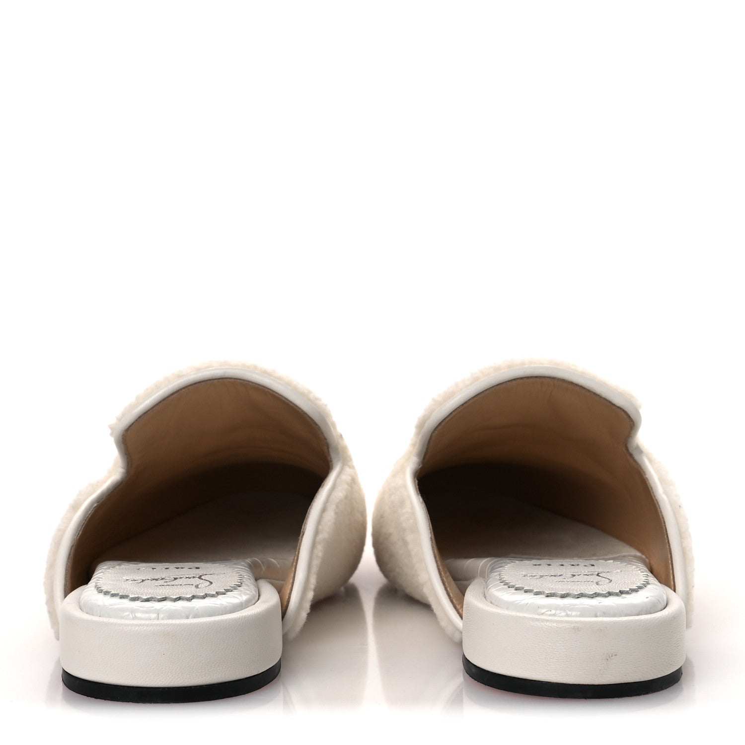 Christian Louboutin Navy Coolito Donna Slippers 38.5 White 6 of 10