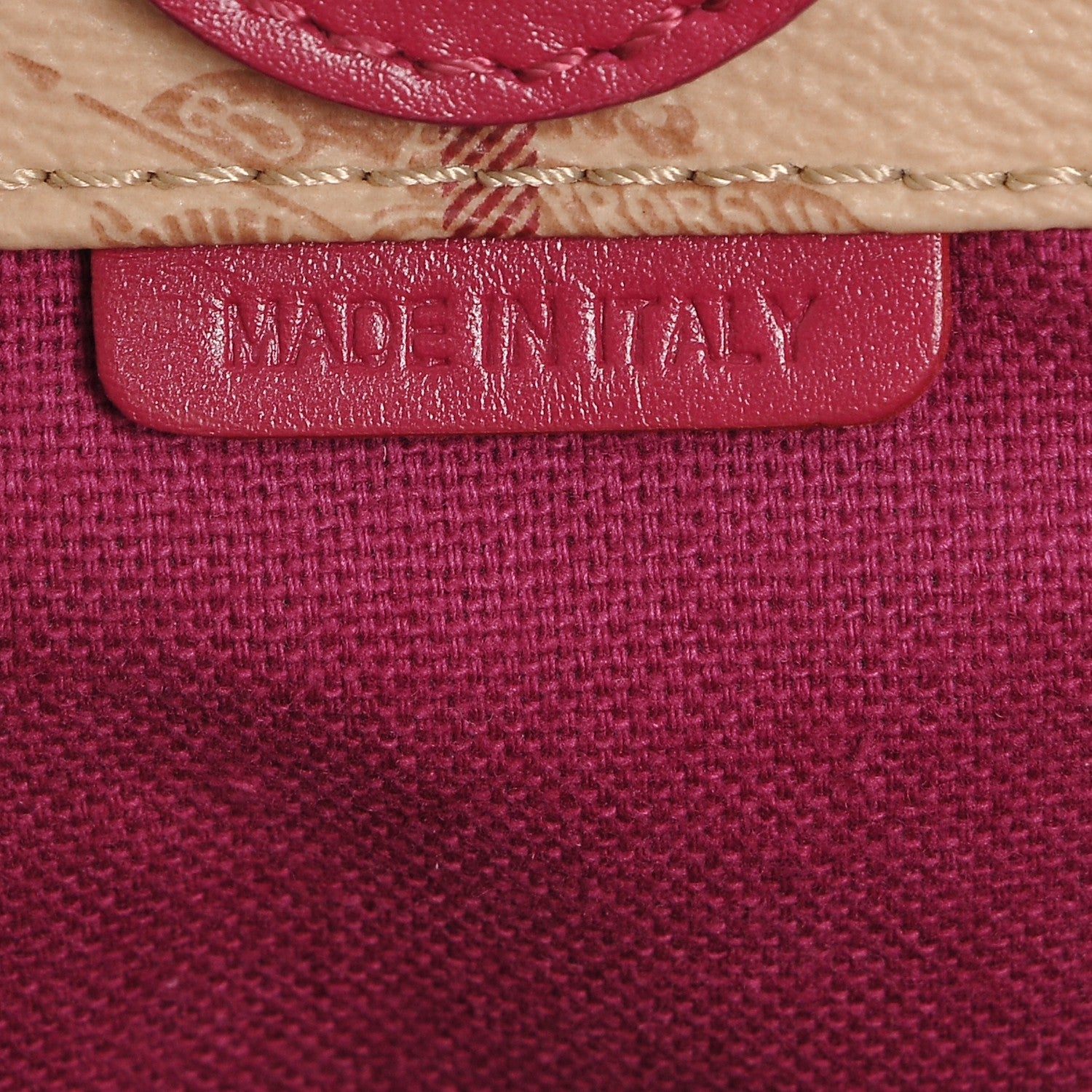 Burberry Haymarket Check Small Canterbury Tote Magenta 6 of 6
