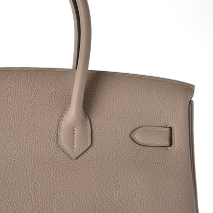 Hermes Togo Birkin 35 Gris Tourterelle 12 of 36