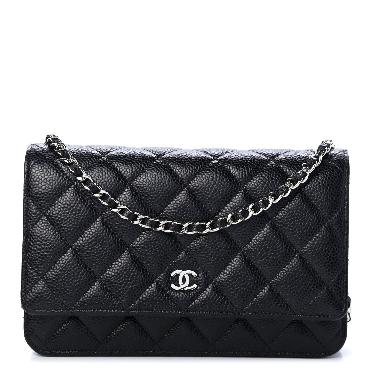 Chanel Caviar Quilted Wallet On Chain WOC Black 1 of 5