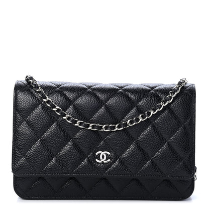 Chanel Caviar Quilted Wallet On Chain WOC Black 1 of 5