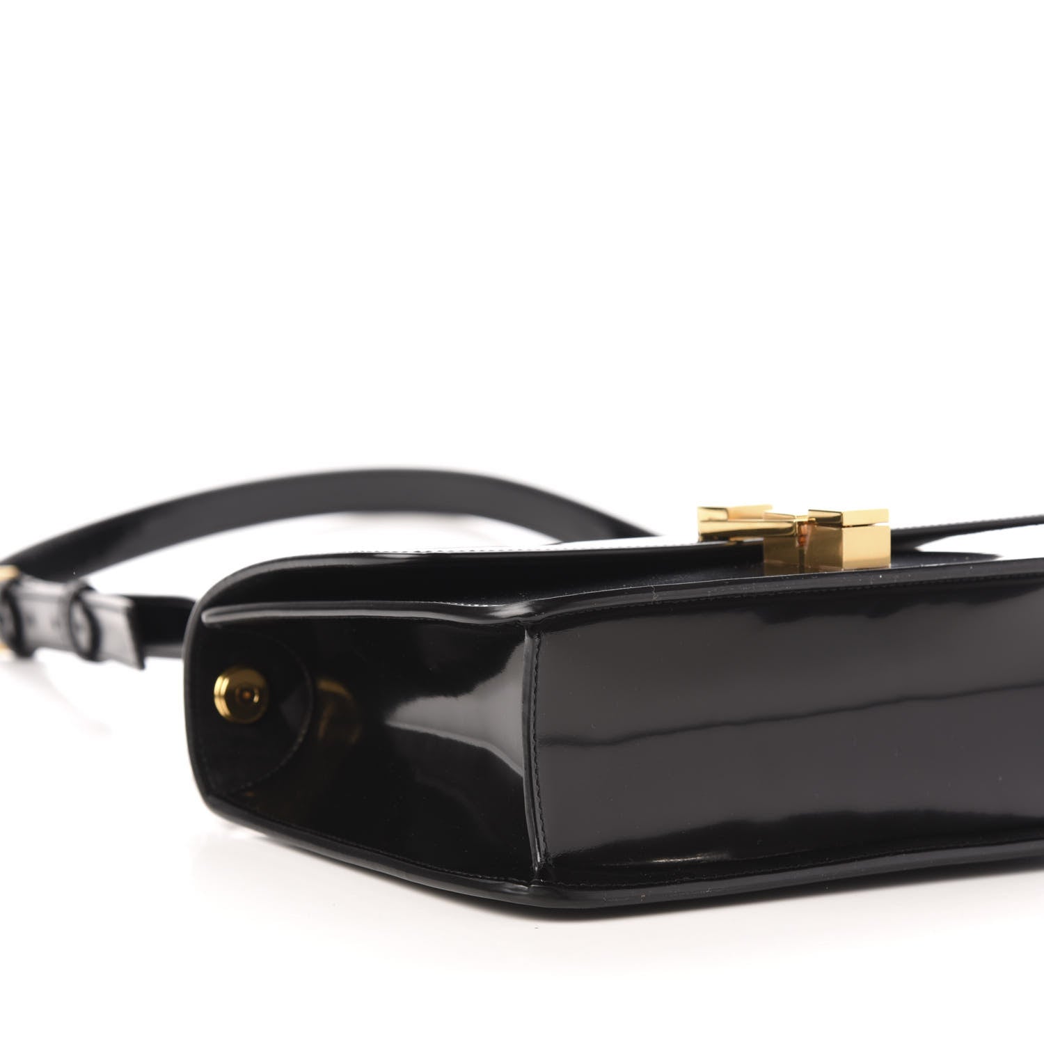 Saint Laurent Patent Calfskin Carre Satchel Black 8 of 10