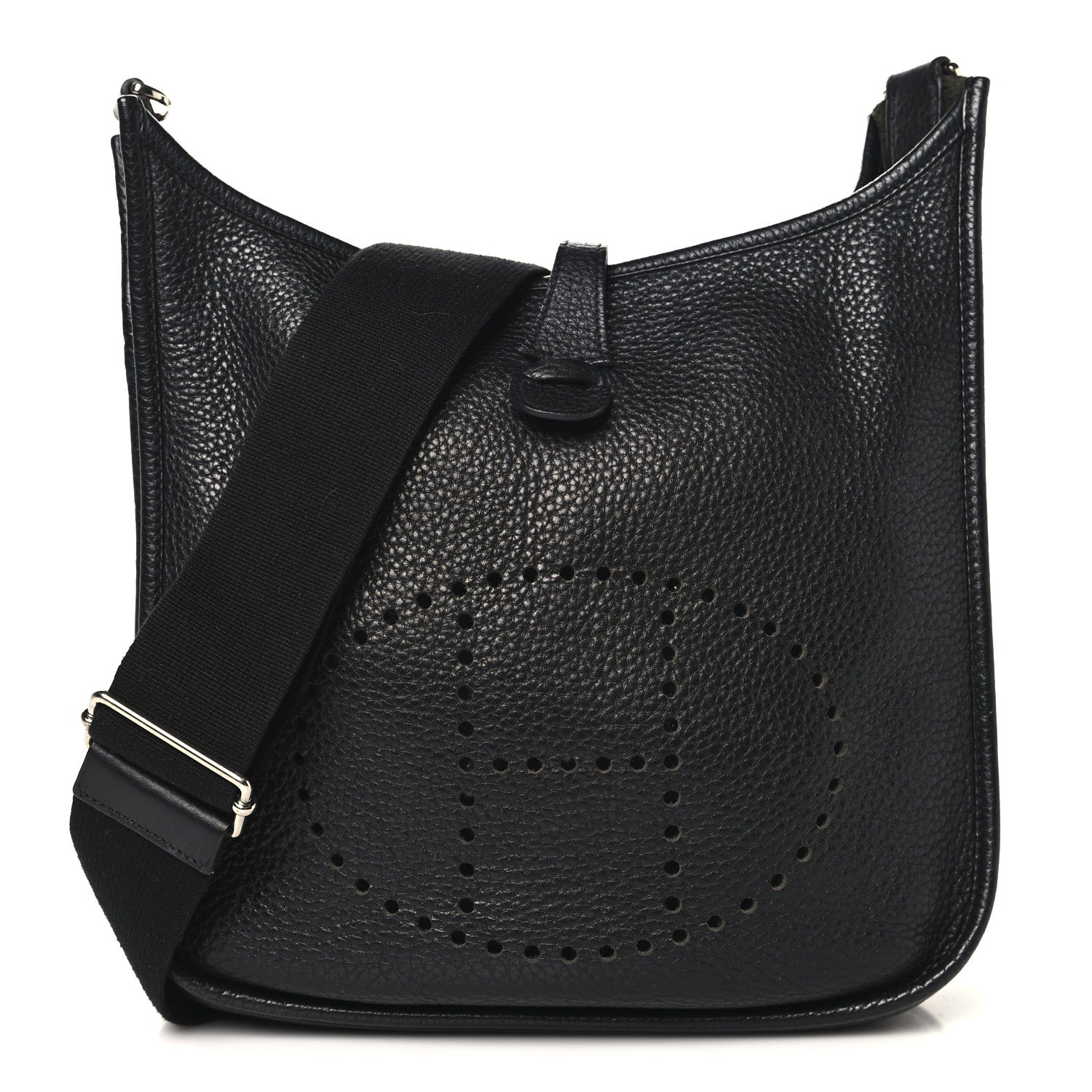 Hermes Taurillon Clemence Evelyne III PM Black 1 of 12