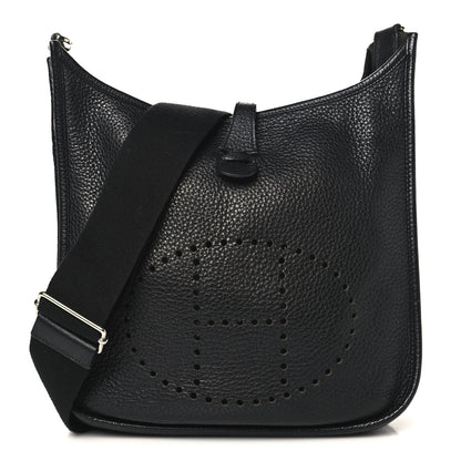 Hermes Taurillon Clemence Evelyne III PM Black 1 of 12